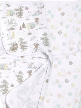 Set of 2 Aden + Anais essentials easy swaddle wrap Winnie The Pooh zipper Bottom